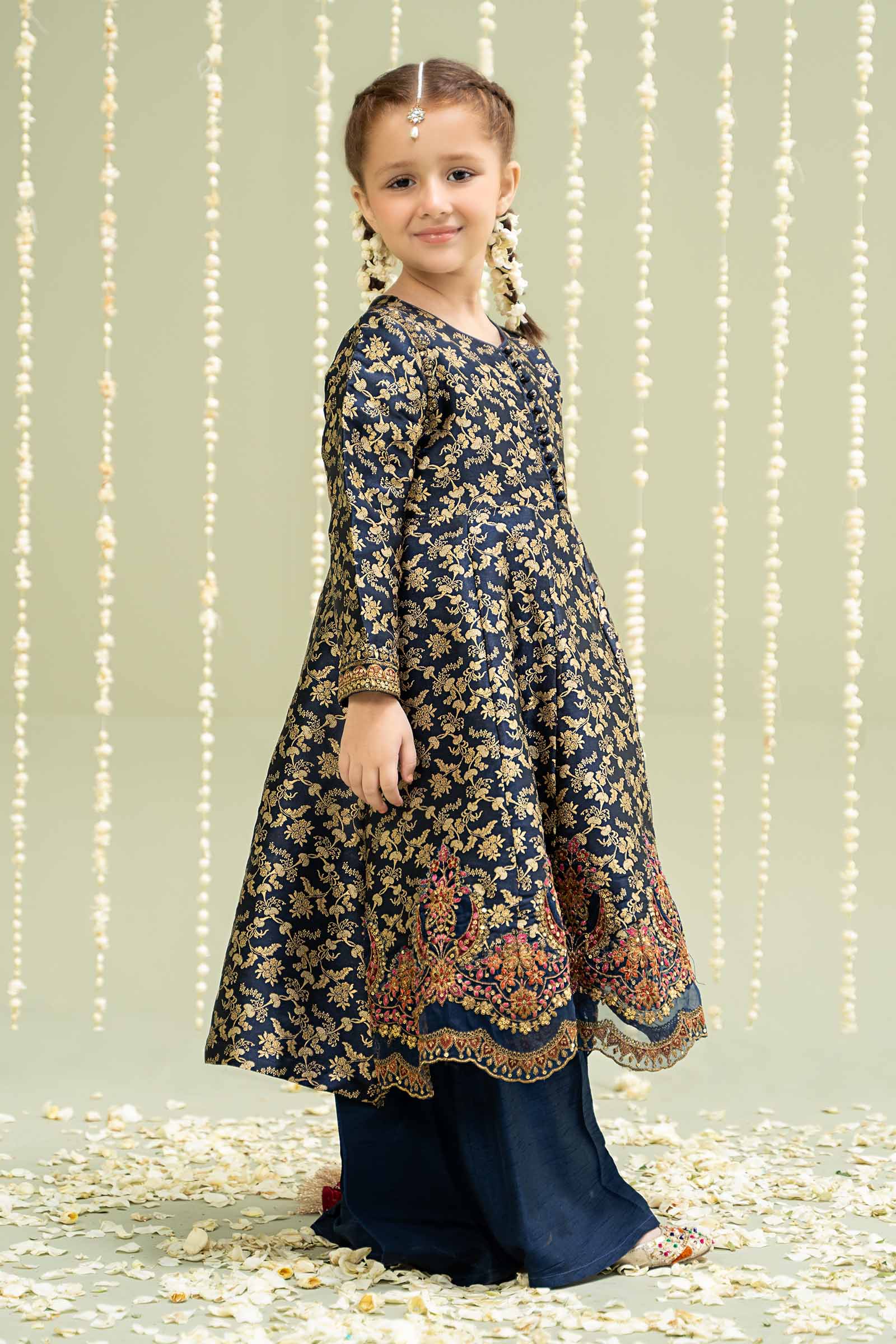 Maria B | 3 Piece Embroidered Jamawar Suit | MKS-W24-30 - by - Libasekhas UK - Registered Vendor of : Maria B - 100% Original Designer Dresss