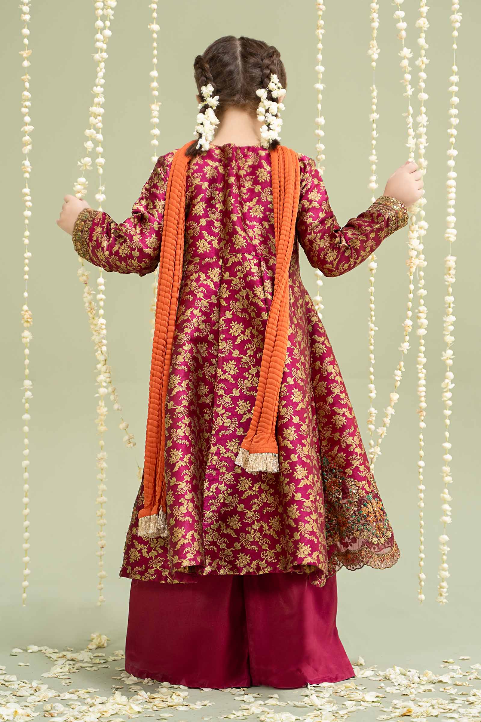 Maria B | 3 Piece Embroidered Jamawar Suit | MKS-W24-30 - by - Libasekhas UK - Registered Vendor of : Maria B - 100% Original Designer Dresss