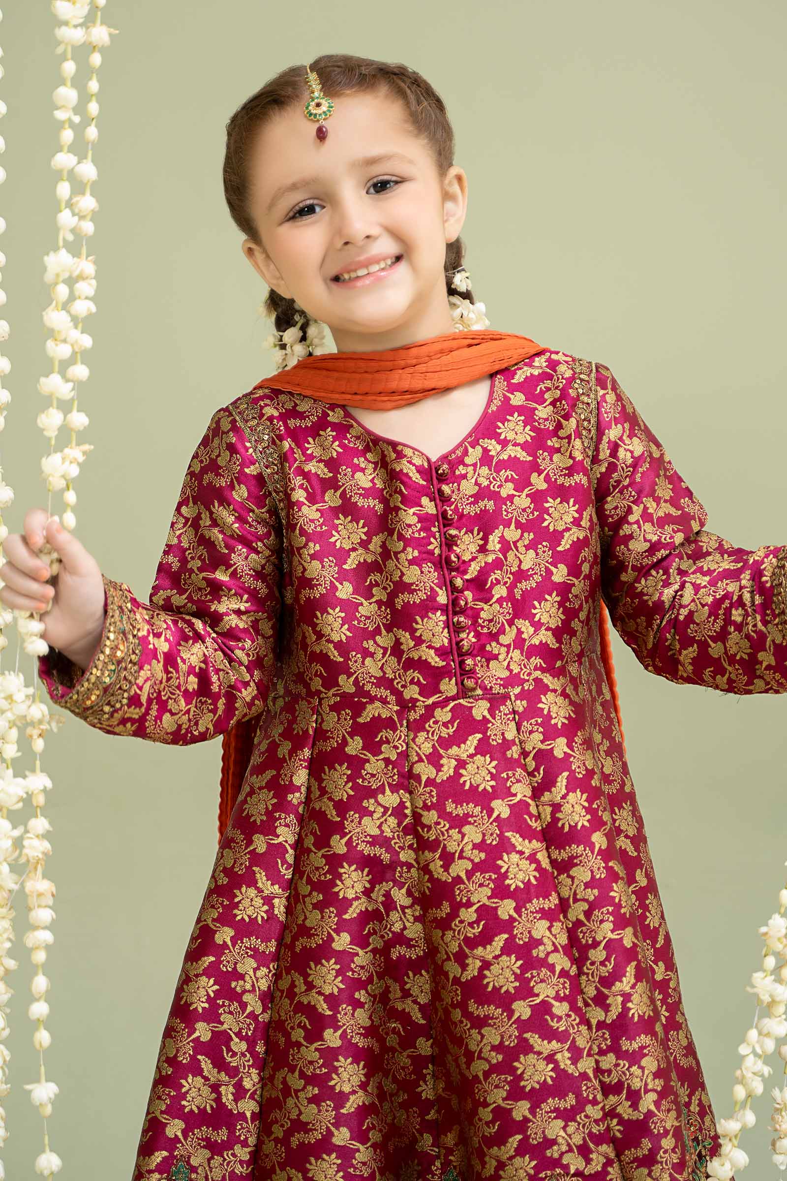 Maria B | 3 Piece Embroidered Jamawar Suit | MKS-W24-30 - by - Libasekhas UK - Registered Vendor of : Maria B - 100% Original Designer Dresss