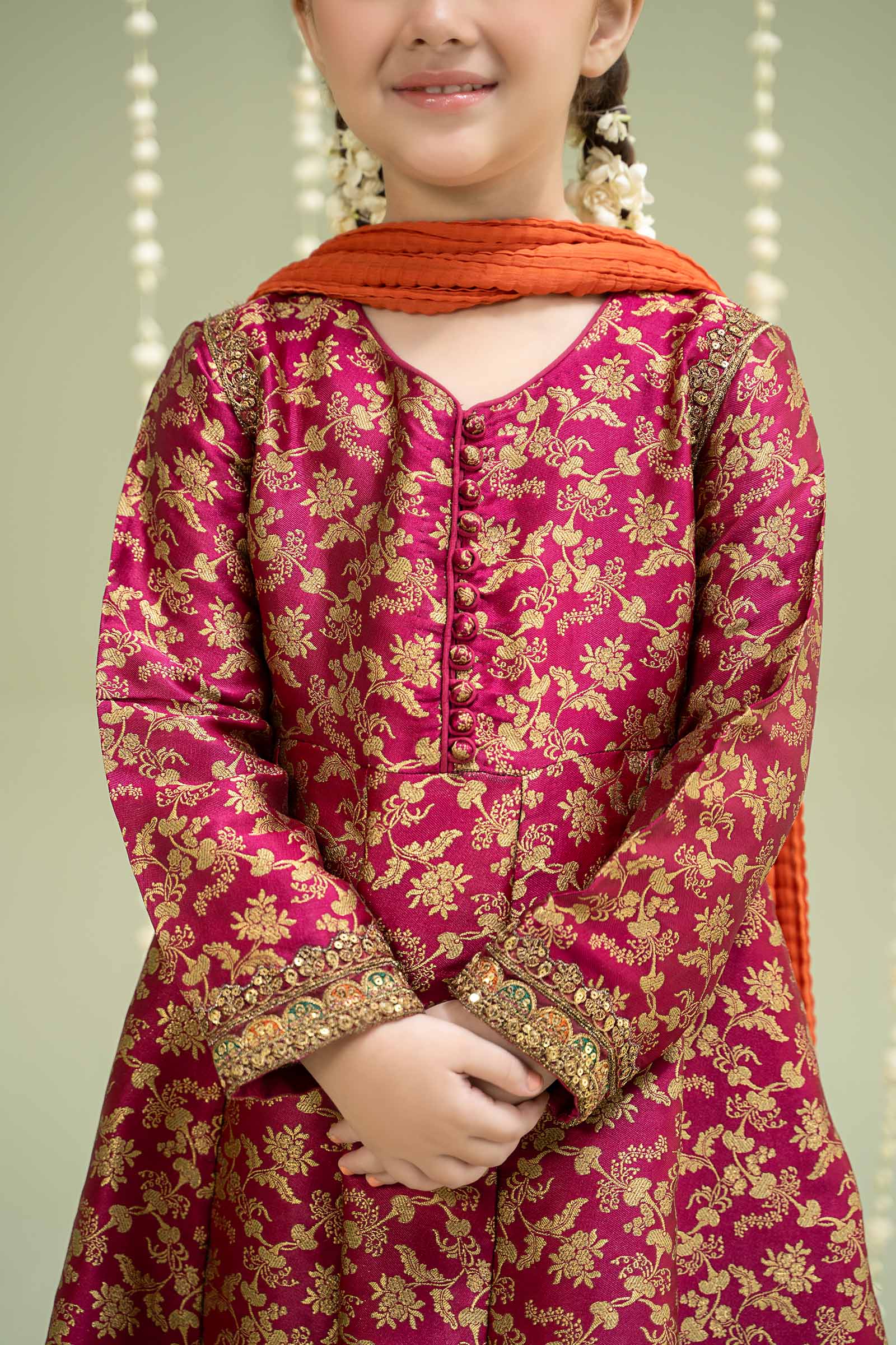 Maria B | 3 Piece Embroidered Jamawar Suit | MKS-W24-30 - by - Libasekhas UK - Registered Vendor of : Maria B - 100% Original Designer Dresss