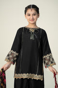 Maria B | 3 Piece Embroidered Raw Silk Suit | MKS-W24-31 - by - Libasekhas UK - Registered Vendor of : Maria B - 100% Original Designer Dresss