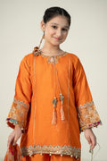 Maria B | 3 Piece Embroidered Raw Silk Suit | MKS-W24-31 - by - Libasekhas UK - Registered Vendor of : Maria B - 100% Original Designer Dresss