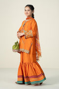 Maria B | 3 Piece Embroidered Raw Silk Suit | MKS-W24-31 - by - Libasekhas UK - Registered Vendor of : Maria B - 100% Original Designer Dresss