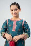 Maria B | 3 Piece Embroidered Raw Silk Suit | MKS-W24-33 - by - Libasekhas UK - Registered Vendor of : Maria B - 100% Original Designer Dresss