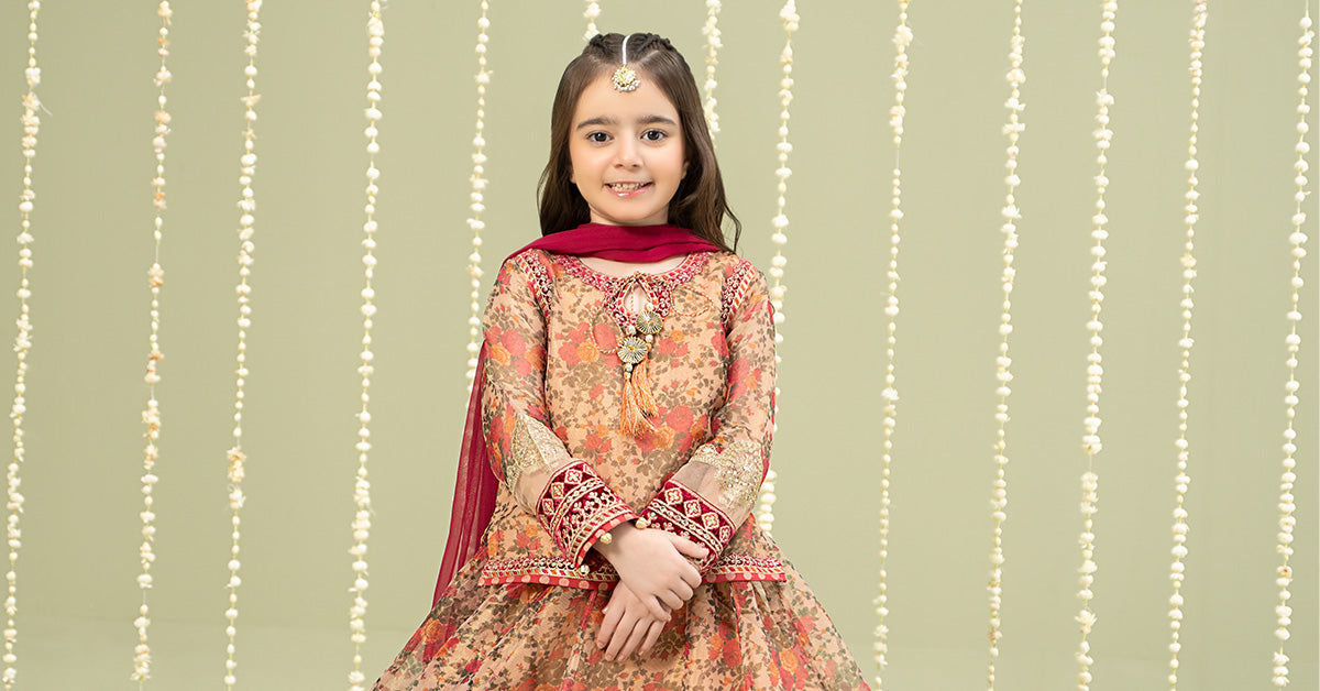 Maria B | 3 Piece Embroidered Cotton Maoori Net Suit | MKS-W24-35 - by - Libasekhas UK - Registered Vendor of : Maria B - 100% Original Designer Dresss