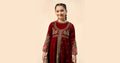 Maria B | 3 Piece Embroidered Velvet Suit | MKS-W24-40 - by - Libasekhas UK - Registered Vendor of : Maria B - 100% Original Designer Dresss