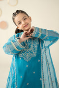 2 Piece Embroidered Organza Suit - Kids Clothing - available at Maria Faisal in UK and USA.