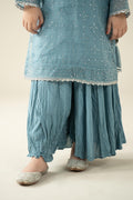 3 Piece Embellished Organza Suit - Kids Clothing - available at Maria Faisal in UK and USA.