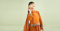 3 Piece Embroidered Silk Net Suit - Kids Clothing - available at Maria Faisal in UK and USA.
