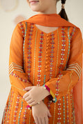 3 Piece Embroidered Organza Suit - Kids Clothing - available at Maria Faisal in UK and USA.