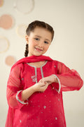 3 Piece Embellished Organza Suit - Kids Clothing - available at Maria Faisal in UK and USA.