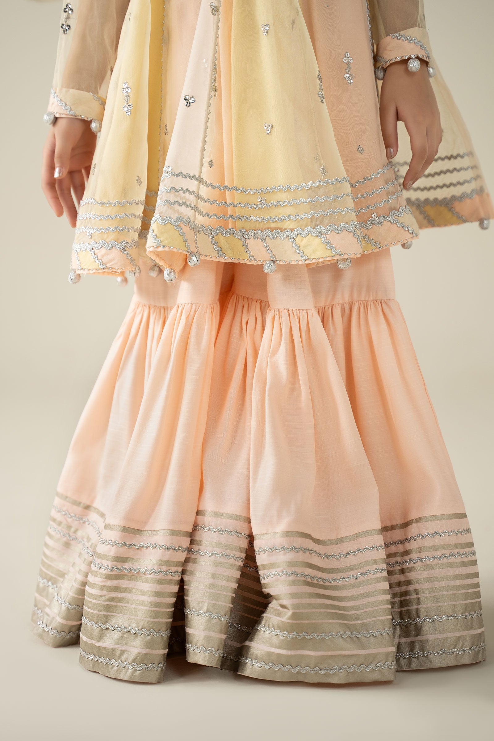 3 Piece Embroidered Organza Suit - Kids Clothing - available at Maria Faisal in UK and USA.