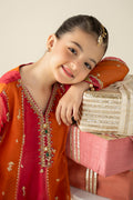 3 Piece Embroidered Organza Suit - Kids Clothing - available at Maria Faisal in UK and USA.