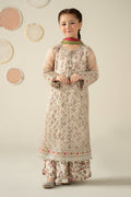 3 Piece Embroidered Organza Suit - Kids Clothing - available at Maria Faisal in UK and USA.