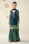 3 Piece Embroidered Organza Suit - Kids Clothing - available at Maria Faisal in UK and USA.
