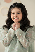 3 Piece Embroidered Organza Suit - Kids Clothing - available at Maria Faisal in UK and USA.