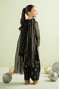 3 Piece Embroidered Lurex Organza Suit - Kids Clothing - available at Maria Faisal in UK and USA.