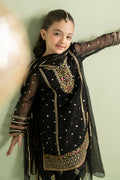 3 Piece Embroidered Lurex Organza Suit - Kids Clothing - available at Maria Faisal in UK and USA.
