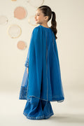 3 Piece Embroidered Organza Suit - Kids Clothing - available at Maria Faisal in UK and USA.