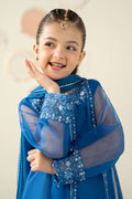 3 Piece Embroidered Organza Suit - Kids Clothing - available at Maria Faisal in UK and USA.