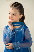 3 Piece Embroidered Organza Suit - Kids Clothing - available at Maria Faisal in UK and USA.