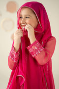 3 Piece Embroidered Organza Suit - Kids Clothing - available at Maria Faisal in UK and USA.