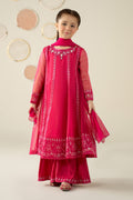 3 Piece Embroidered Organza Suit - Kids Clothing - available at Maria Faisal in UK and USA.