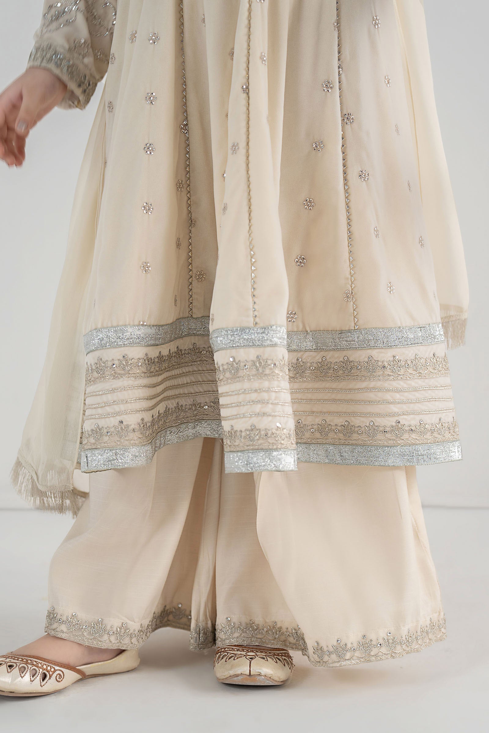 3 Piece Embroidered Velvet Suit - Kids Clothing - available at Maria Faisal in UK and USA.