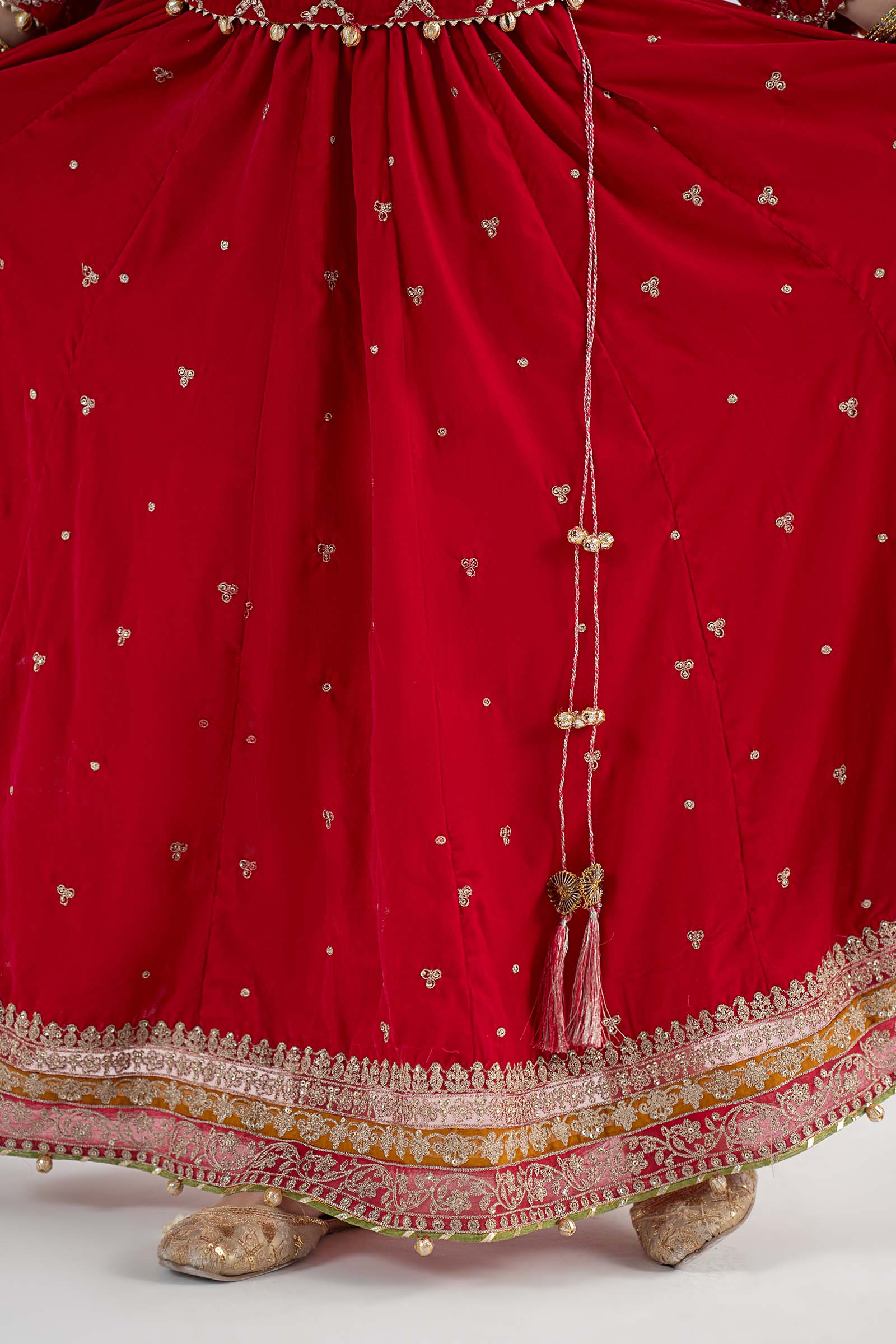 3 Piece Embroidered Velvet Suit - Kids Clothing - available at Maria Faisal in UK and USA.