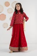 3 Piece Embroidered Velvet Suit - Kids Clothing - available at Maria Faisal in UK and USA.