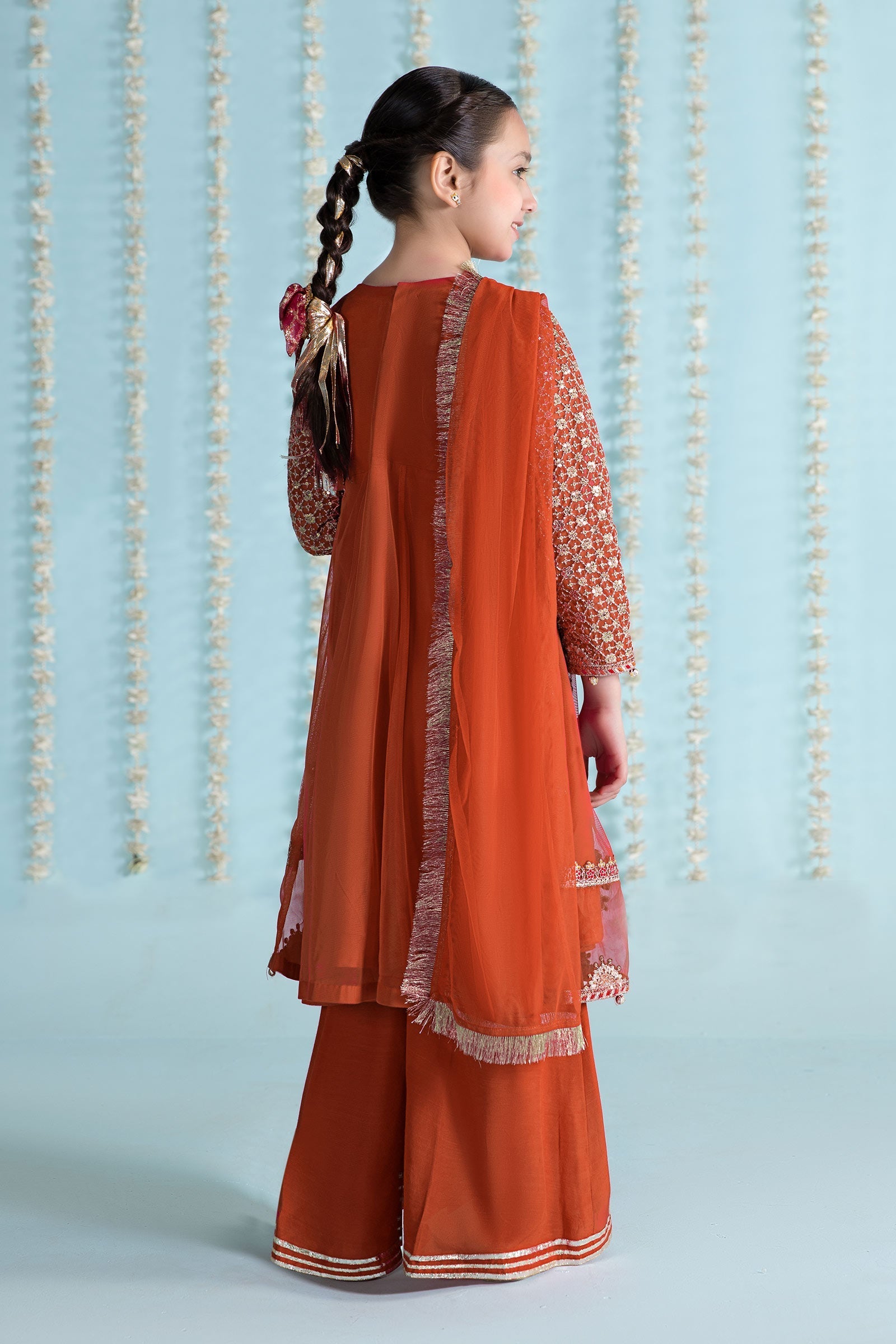 Maria B | 3 Piece Embroidered Net Suit | MKS-EA24-02 - by - Libasekhas UK - Registered Vendor of : Maria B - 100% Original Designer Dresss