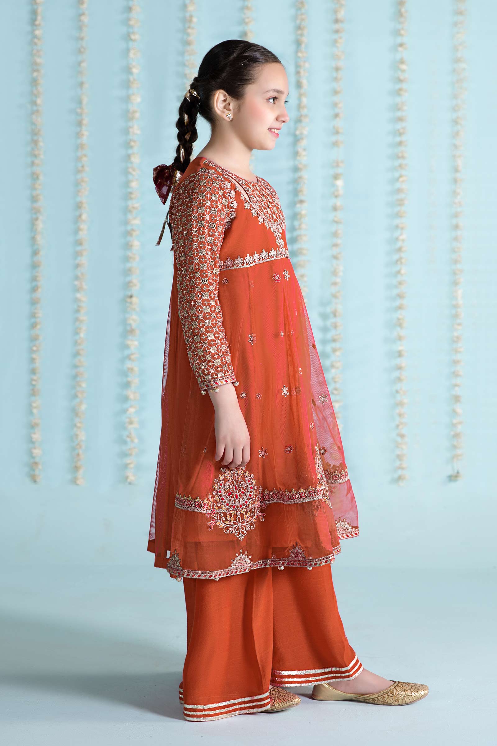 Maria B | 3 Piece Embroidered Net Suit | MKS-EA24-02 - by - Libasekhas UK - Registered Vendor of : Maria B - 100% Original Designer Dresss