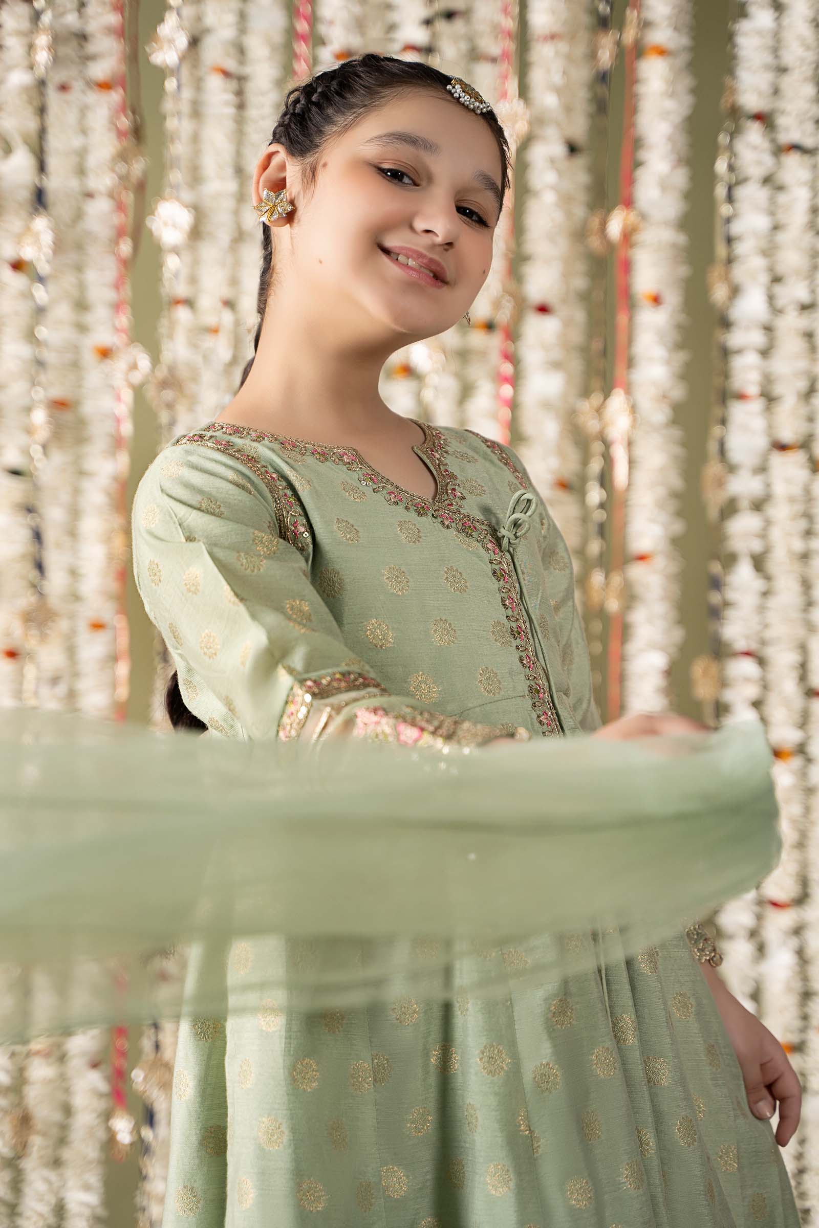 Maria B | 3 Piece Embroidered Cotton Lurex Suit | MKS-EF25-12 - by - Libasekhas UK - Registered Vendor of : Maria B - 100% Original Designer Dresss