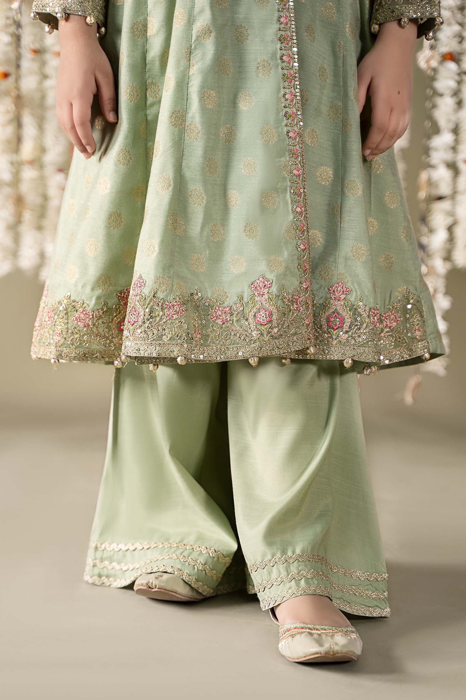 Maria B | 3 Piece Embroidered Cotton Lurex Suit | MKS-EF25-12 - by - Libasekhas UK - Registered Vendor of : Maria B - 100% Original Designer Dresss