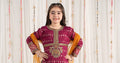 Maria B | 3 Piece Embroidered Raw Silk Suit | MKS-EF25-30 - by - Libasekhas UK - Registered Vendor of : Maria B - 100% Original Designer Dresss