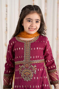Maria B | 3 Piece Embroidered Raw Silk Suit | MKS-EF25-30 - by - Libasekhas UK - Registered Vendor of : Maria B - 100% Original Designer Dresss