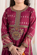 Maria B | 3 Piece Embroidered Raw Silk Suit | MKS-EF25-30 - by - Libasekhas UK - Registered Vendor of : Maria B - 100% Original Designer Dresss