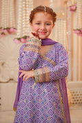 Maria B | 3 Piece Embroidered Raw Silk Suit | MKS-W24-20 - by - Libasekhas UK - Registered Vendor of : Maria B - 100% Original Designer Dresss
