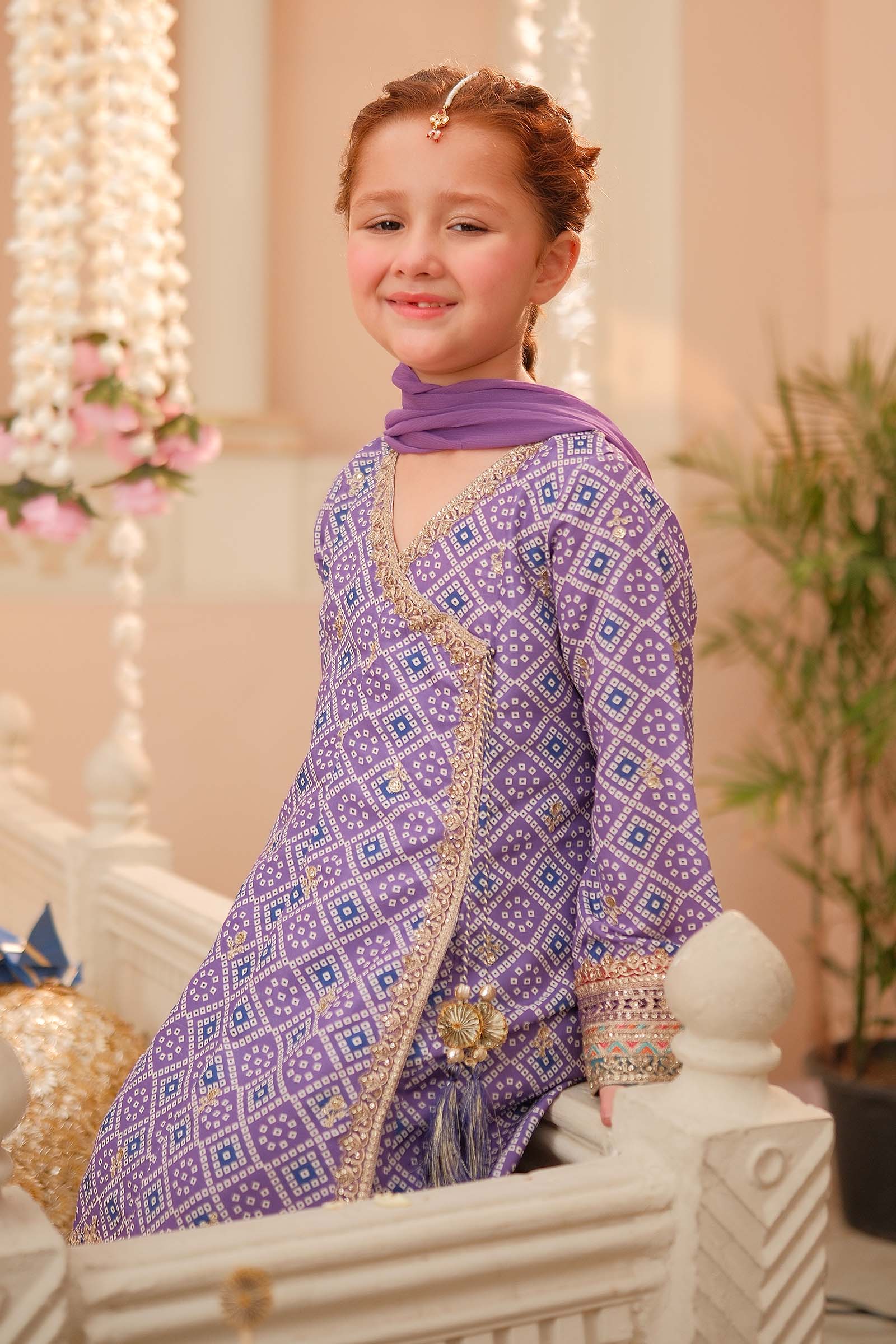 Maria B | 3 Piece Embroidered Raw Silk Suit | MKS-W24-20 - by - Libasekhas UK - Registered Vendor of : Maria B - 100% Original Designer Dresss