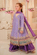 Maria B | 3 Piece Embroidered Raw Silk Suit | MKS-W24-20 - by - Libasekhas UK - Registered Vendor of : Maria B - 100% Original Designer Dresss