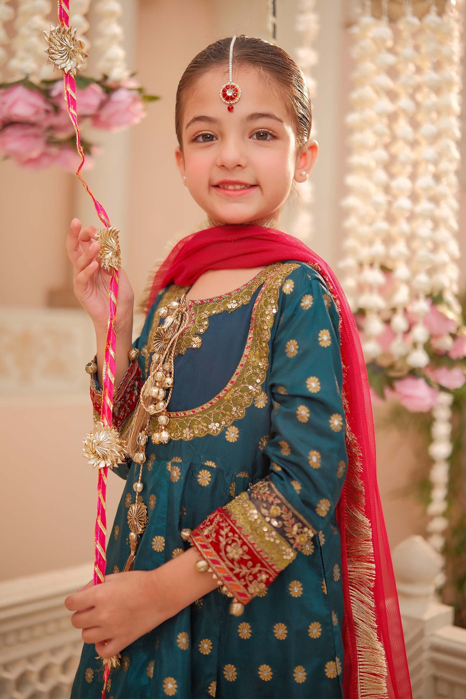 Maria B | 3 Piece Embroidered Jamawar Suit | MKS-W24-22 - by - Libasekhas UK - Registered Vendor of : Maria B - 100% Original Designer Dresss