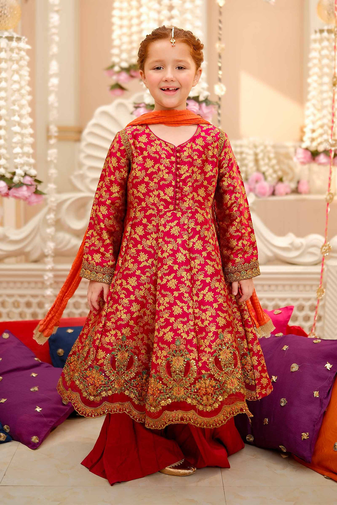Maria B | 3 Piece Embroidered Jamawar Suit | MKS-W24-30 - by - Libasekhas UK - Registered Vendor of : Maria B - 100% Original Designer Dresss