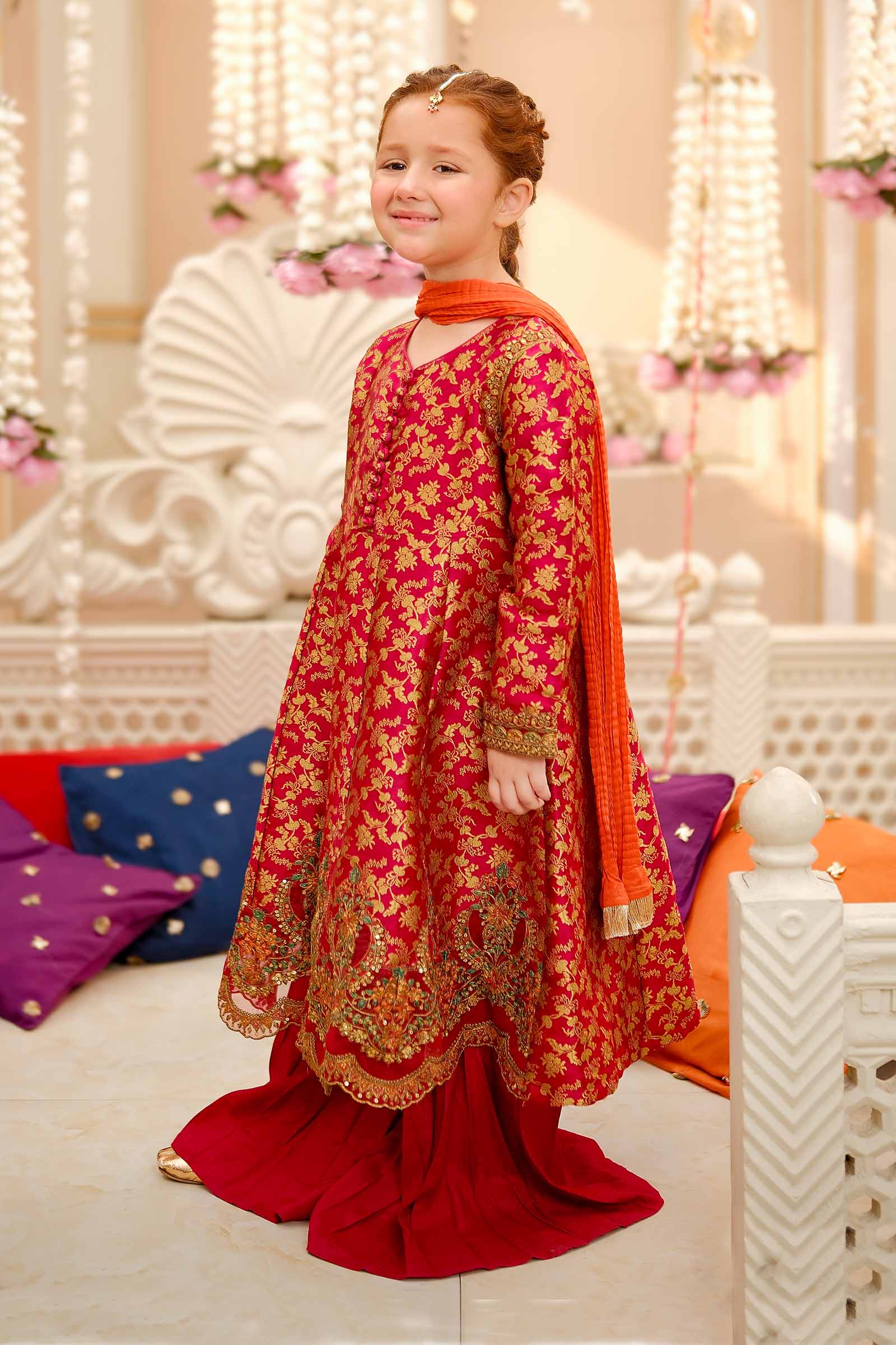 Maria B | 3 Piece Embroidered Jamawar Suit | MKS-W24-30 - by - Libasekhas UK - Registered Vendor of : Maria B - 100% Original Designer Dresss