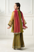 3 Piece Embroidered Poly Organza Suit - Kids Clothing - available at Maria Faisal in UK and USA.