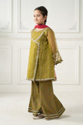 3 Piece Embroidered Poly Organza Suit - Kids Clothing - available at Maria Faisal in UK and USA.