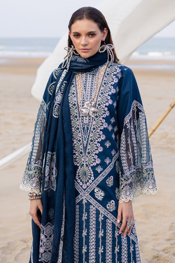 Marjjan | Mavi Lawn | MLL-19 A (TEAL BLUE) - by Libasekhas UK - Registered Vendor of : Marjjan - 100% Original Designer Dress