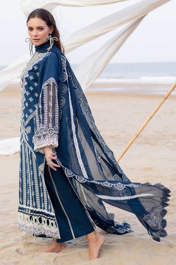 Marjjan | Mavi Lawn | MLL-19 A (TEAL BLUE) - by Libasekhas UK - Registered Vendor of : Marjjan - 100% Original Designer Dress