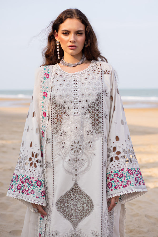 Marjjan | Mavi Lawn | MLL-21 A (SILVER SKIN) - by Libasekhas UK - Registered Vendor of : Marjjan - 100% Original Designer Dress