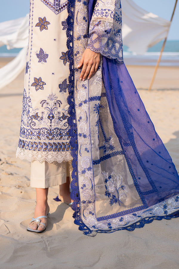 Marjjan | Mavi Lawn | MLL-22 B (SKIN) - by Libasekhas UK - Registered Vendor of : Marjjan - 100% Original Designer Dress