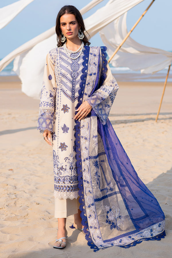 Marjjan | Mavi Lawn | MLL-22 B (SKIN) - by Libasekhas UK - Registered Vendor of : Marjjan - 100% Original Designer Dress